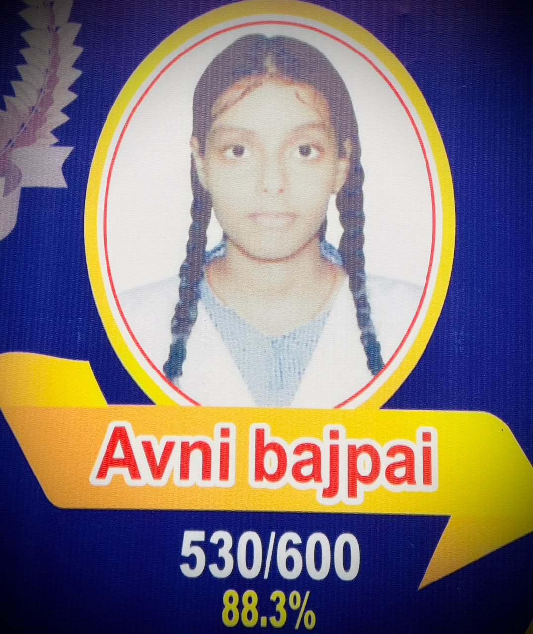 Avni Bajpai  Class X Topper